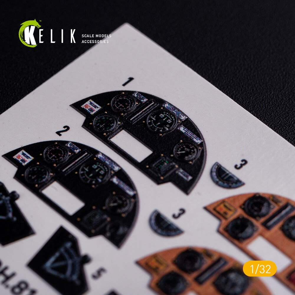 DH.81A Tiger Moth - Interior 3D Decal for ICM kit