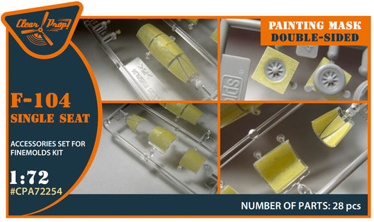 F-104 Single seat double-sided painting mask for Fine Molds