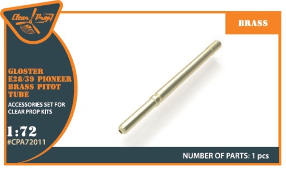 Gloster E28/39 Pioneer brass pitot tube for CP kits CP72001/CP72007