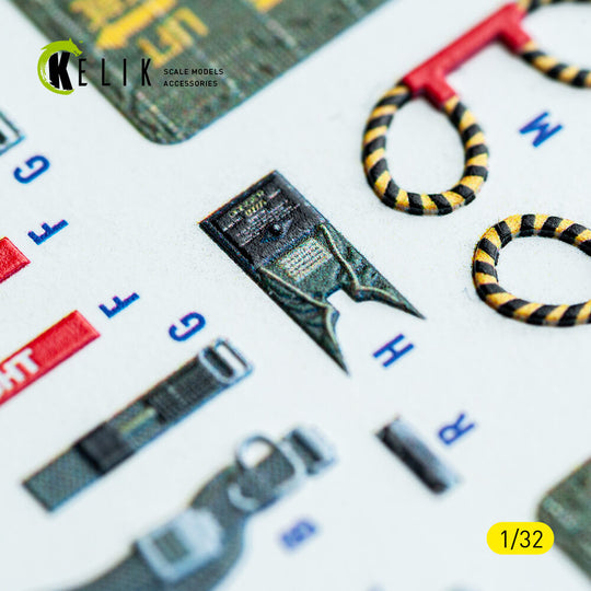 F-4C - interior 3D decals for Tamiya kit