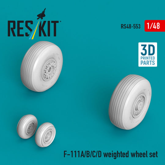 F-111A/B/C/D weighted wheel set (3D Printed)
