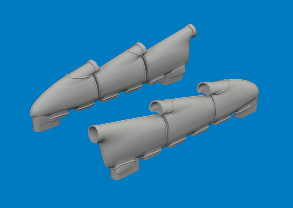 Hurricane Mk.I exhaust rounded PRINT for Arma Hobby