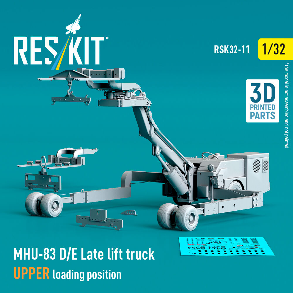 MHU-83 D/E Late lift truck UPPER loading position (3D Printed model kit)