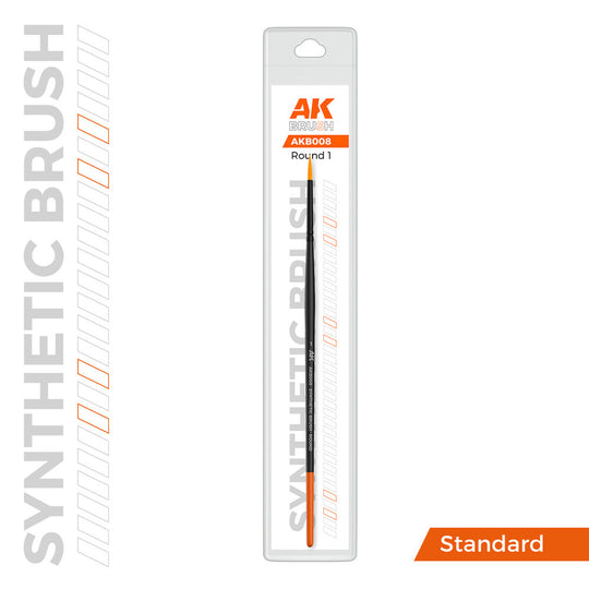 AK SYNTHETIC BRUSH - ROUND 1