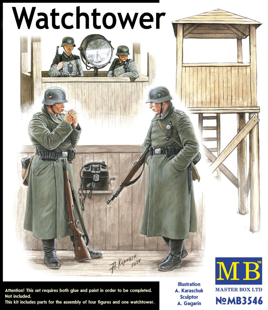 Watch Tower' w/4 figs