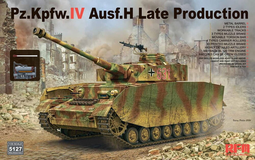 Pz.Kpfw.IV Ausf.H Late Production w/ Workable Tracks