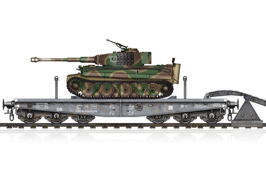 Schwere Plattformwagen Type SSyms 80&Pz.Kpfw.VI Ausf.E Sd.Kfz181 TigerI(Mid Prod