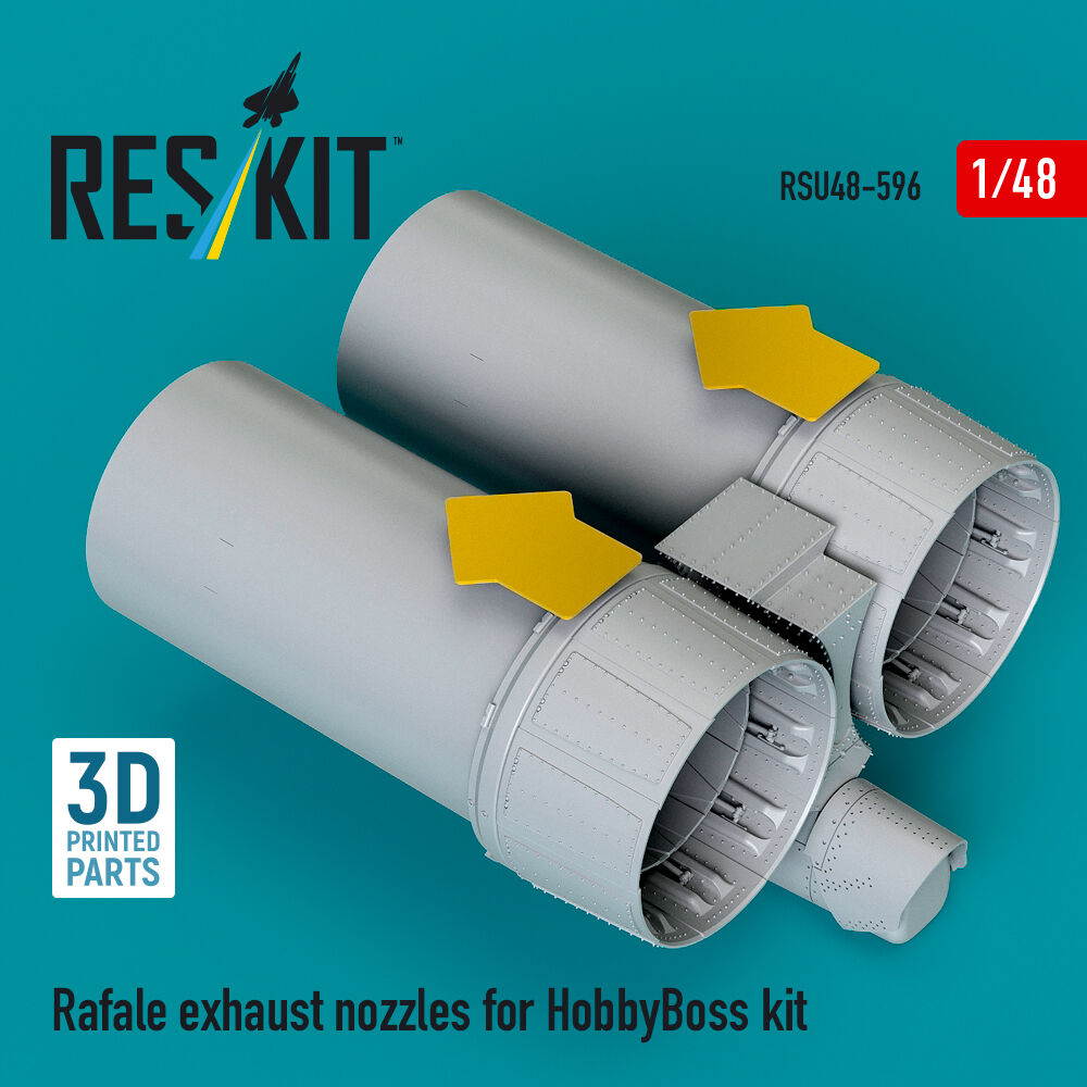 Rafale exhaust nozzles for HobbyBoss kit (3D Printed)