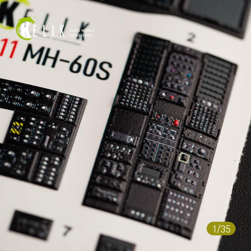 MH-60S Knight Hawk interior 3D decals for Kitty Hawk / Zimimodel kit