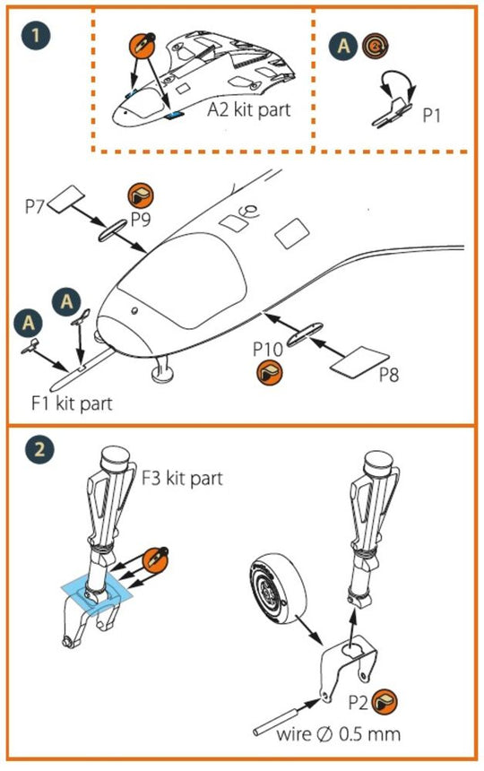 TB.2 PE parts for CP kit