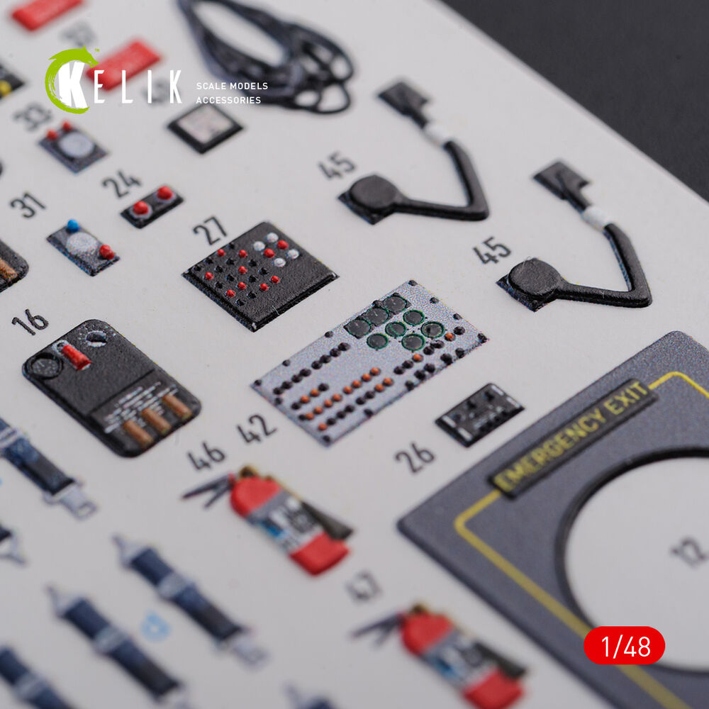 CH-47F interior 3D decals for Italeri kit