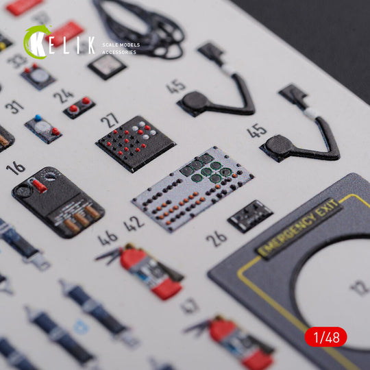 CH-47F interior 3D decals for Italeri kit