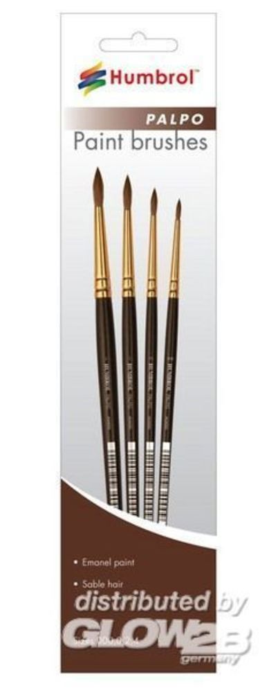 Palpo Pinsel-Set (Größen 000, 0, 2 & 4)