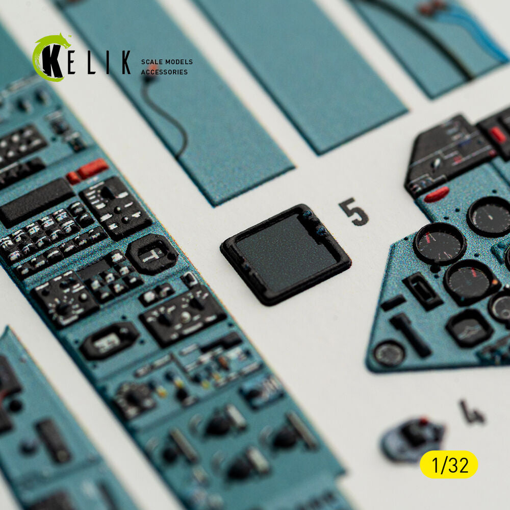 SU-27UB Flanker C - interior 3D decals for Trumpeter kit