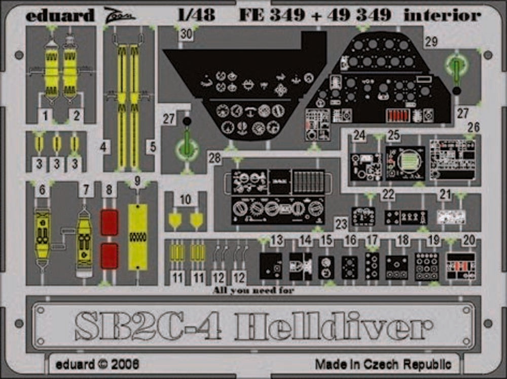SB2C-4 Helldiver interior Für Revell-Monogram Bausatz