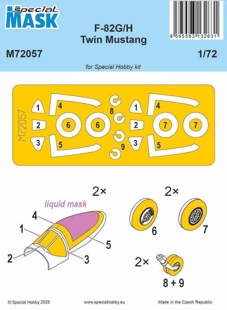 F-82G/H Twin Mustang Mask