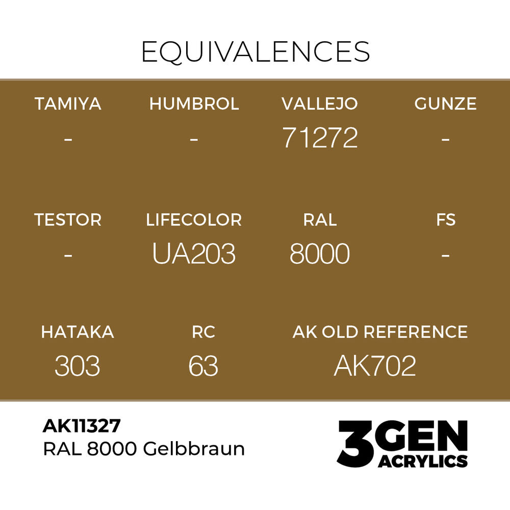 RAL 8000 Gelbbraun