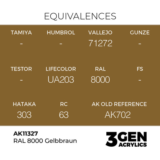 RAL 8000 Gelbbraun