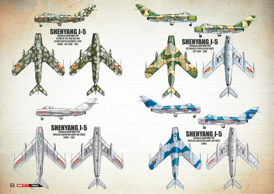 MIG-17F / LIM-5 / SHENYANG J-5 – VISUAL MODELERS GUIDE (Multilingual)