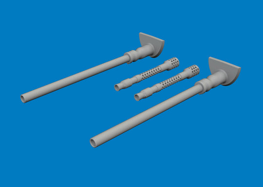 Bf 109G-5/6 gun barrels PRINT for Airfix