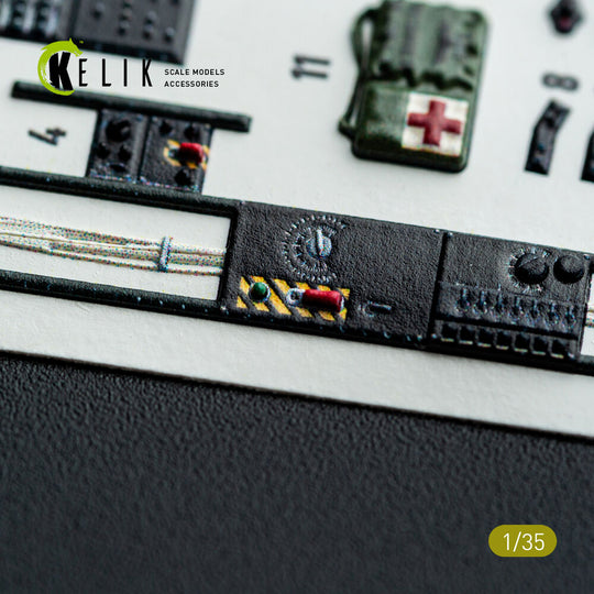 S-64E Skycrane - interior 3D decals for ICM kit
