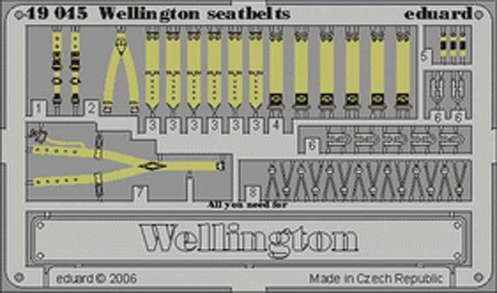 Wellington seatbelts Für Trumpeter-Bausatz