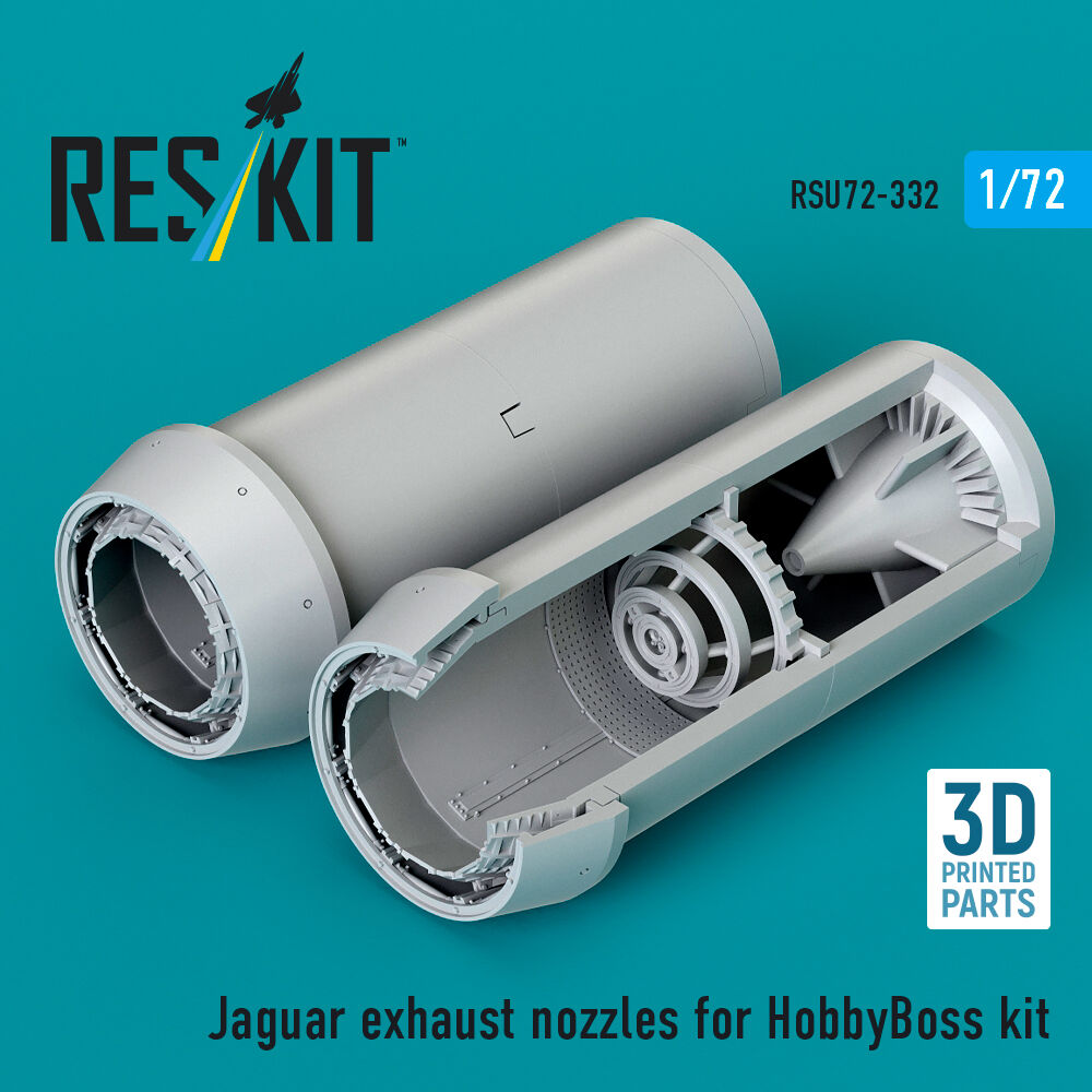 Jaguar exhaust nozzles for HobbyBoss kit (3D Printed)