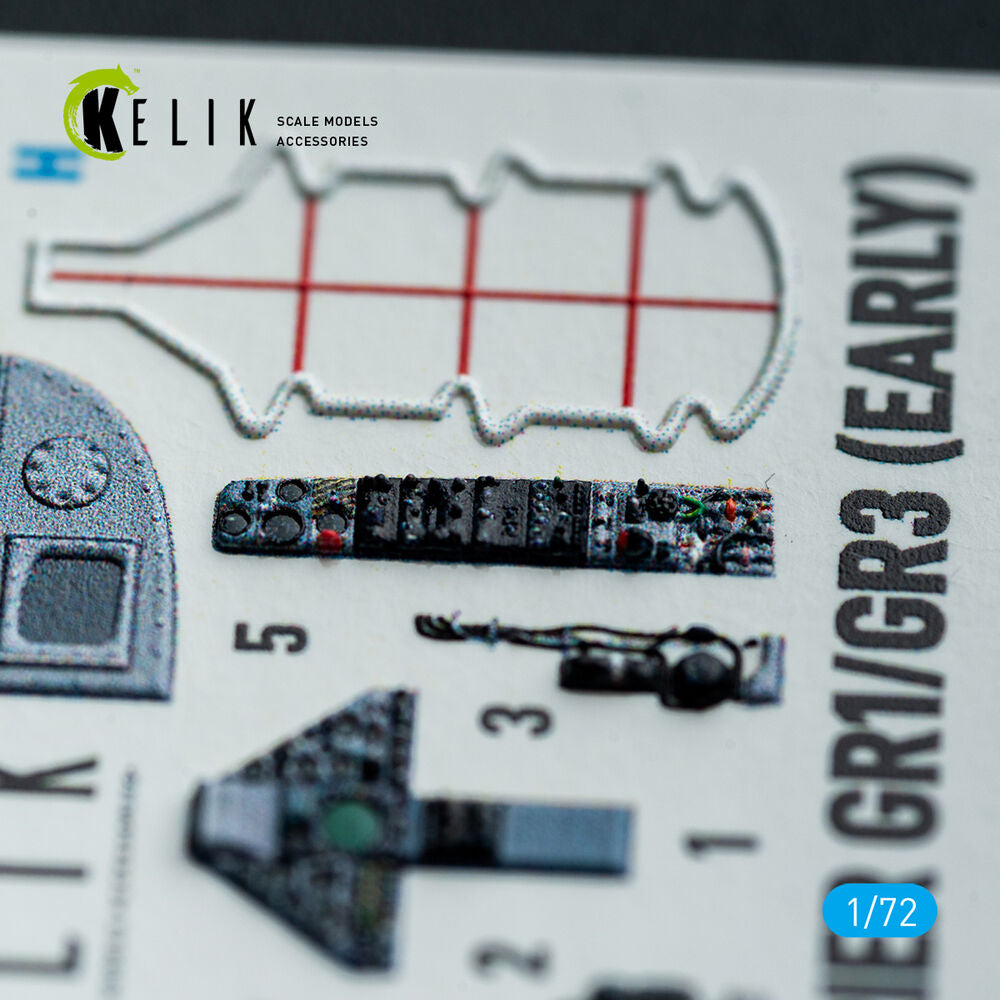 Harrier Gr1/Gr3 (Early) - interior 3D decals for Italeri kit