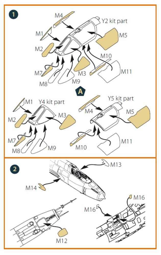 Su-17M3/4 double-sided painting mask for Modelsvit kit