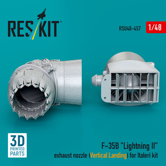 F-35B Lightning Exhaust nozzle (Vertical Landing) for Italeri kit (3D printed)(1/48)