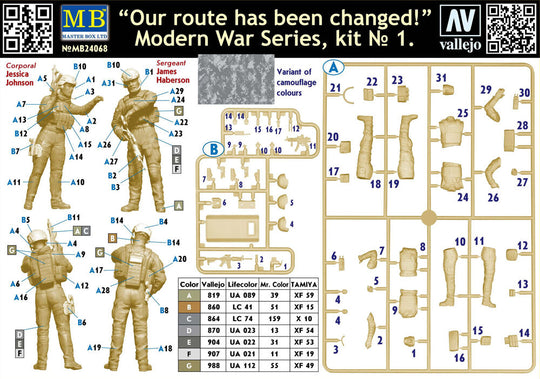 Our route has been changed! Modern War Series, kit No.1