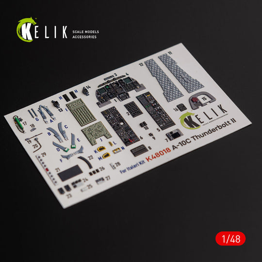 A-10C Thunderbolt II interior 3D decals for Italeri kit