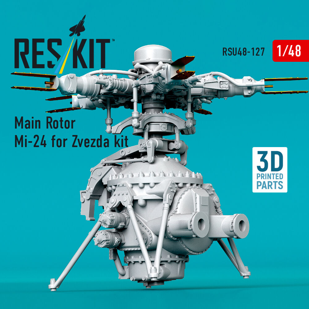 Main Rotor Mi-24 for Zvezda kit (3D Printed)