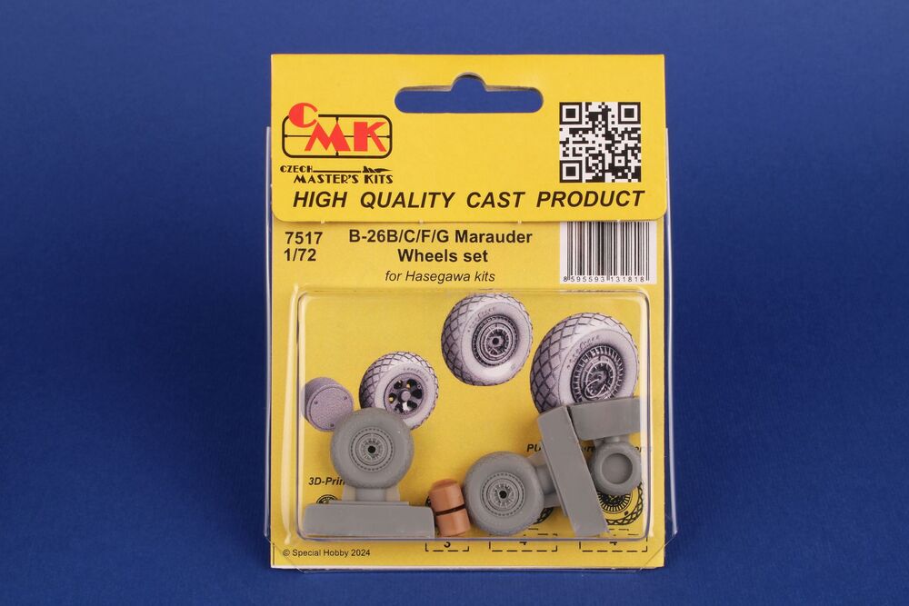 B-26B/C/F/G Marauder Wheels set / for Haseg. and Edu  kits