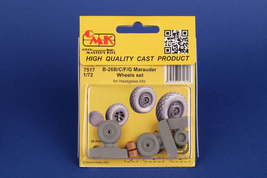 B-26B/C/F/G Marauder Wheels set / for Haseg. and Edu  kits