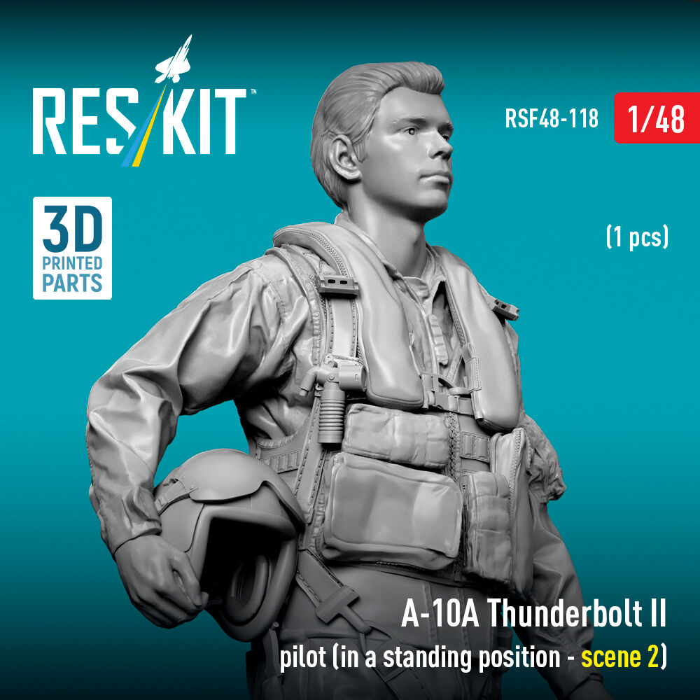 A-10A Thunderbolt II pilot (in a standing position - scene 2) (1 pcs) (3D Printed)