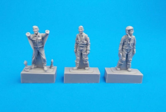 Two French Pilots and a  Mechanic