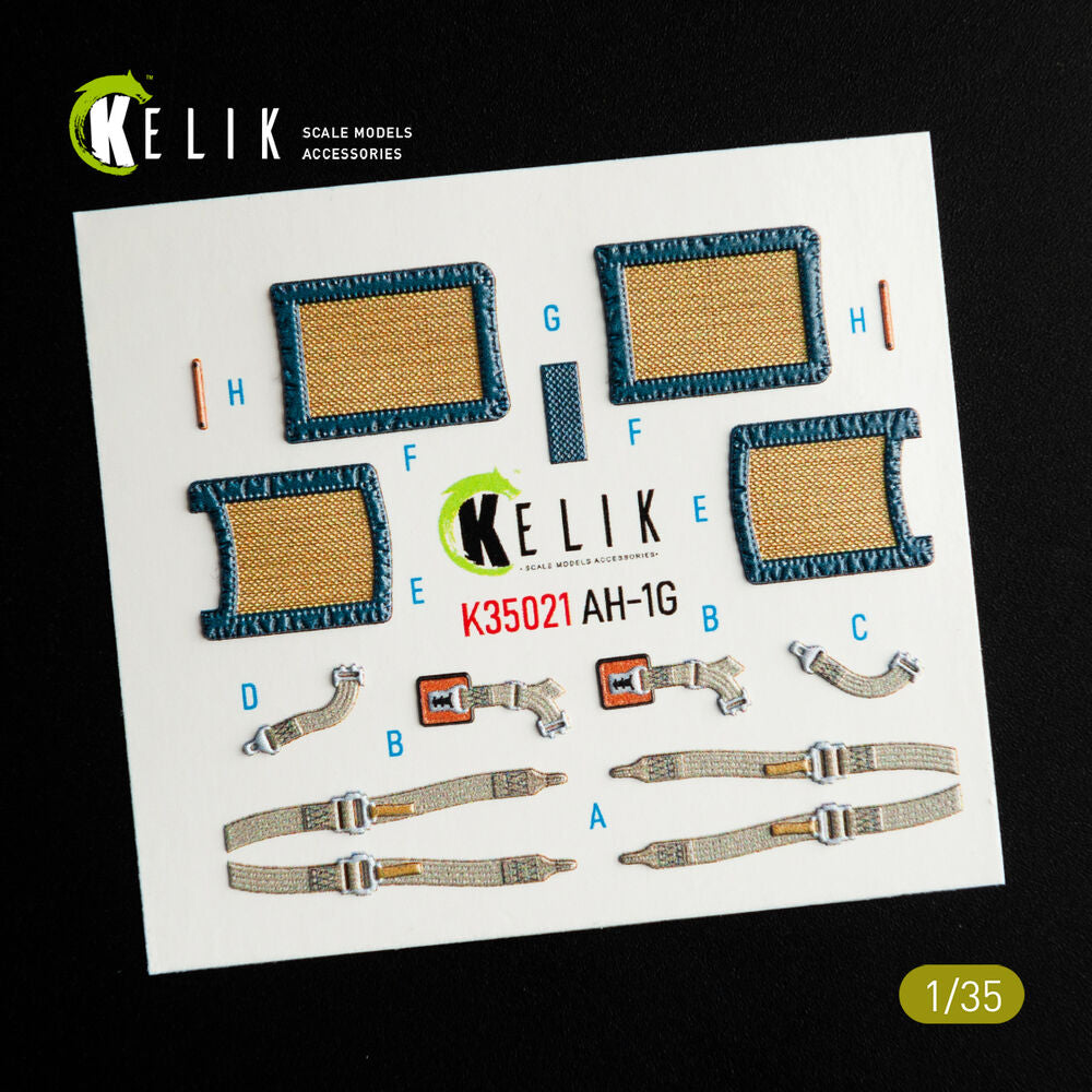 AH-1G Cobra interior 3D decals for ICM kit