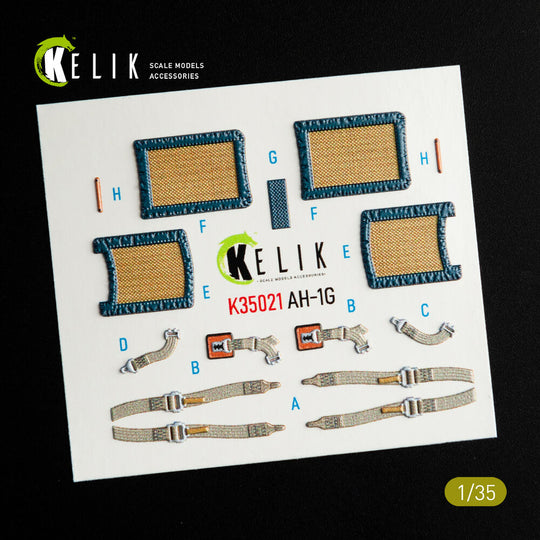 AH-1G Cobra interior 3D decals for ICM kit