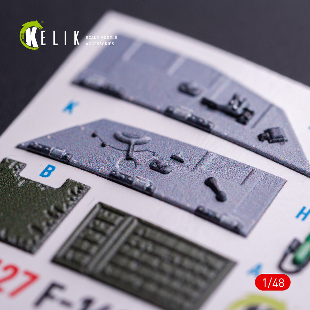 F-16CJ - interior 3D decals for Tamiya kit