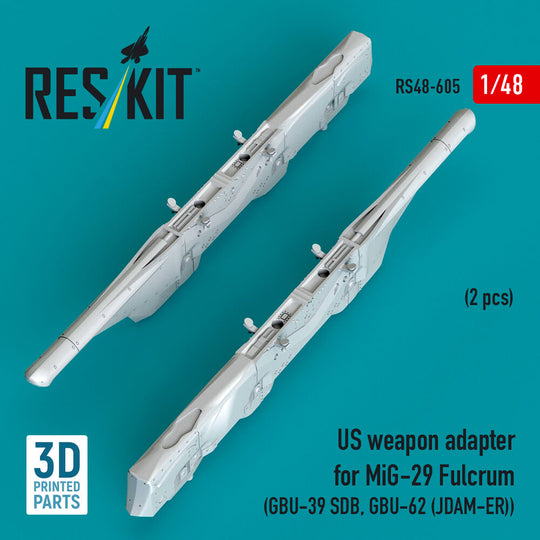 US weapon adapter for MiG-29 Fulcrum (2 pcs) (GBU-39 SDB, GBU-62 (JDAM-ER)) (3D Printed)