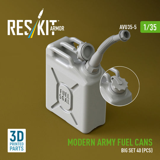 Modern army fuel cans, big set (3D Printed)