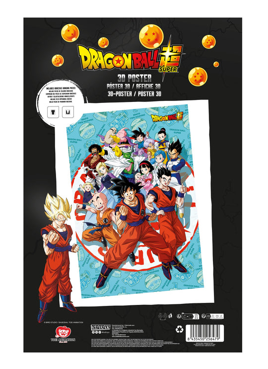 DRAGON BALL SUPER - Univers - Poster 3D - 58x38cm
