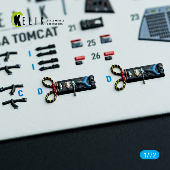 F-14A Tomcat - interior 3D decals for HobbyBoss kit