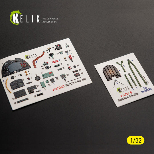 Spitfire Mk.IIa - interior 3D decals for Revell