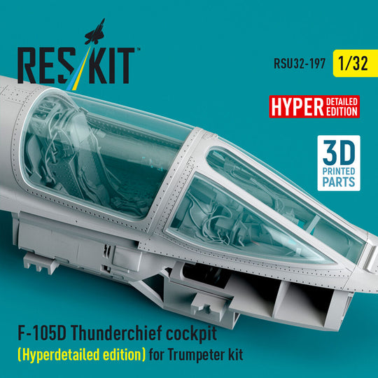 F-105D Thunderchief cockpit (Hyperdetailed edition) for Trumpeter kit (3D Printed)