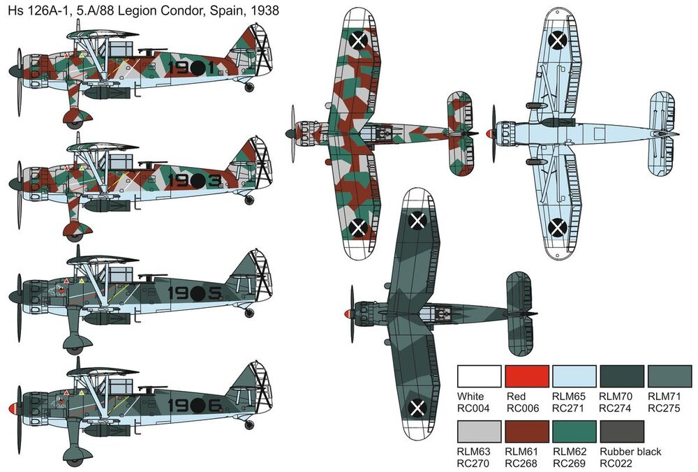 Hs 126 A-1 „Superpava“ Legion Condor