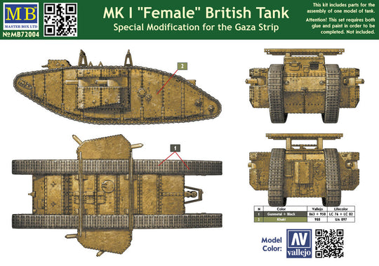 Mk I Female British tank,Specila modific