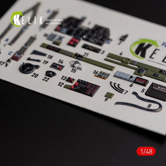 ?-47D Thunderbolt interior 3D decals for Italeri/Academy kit