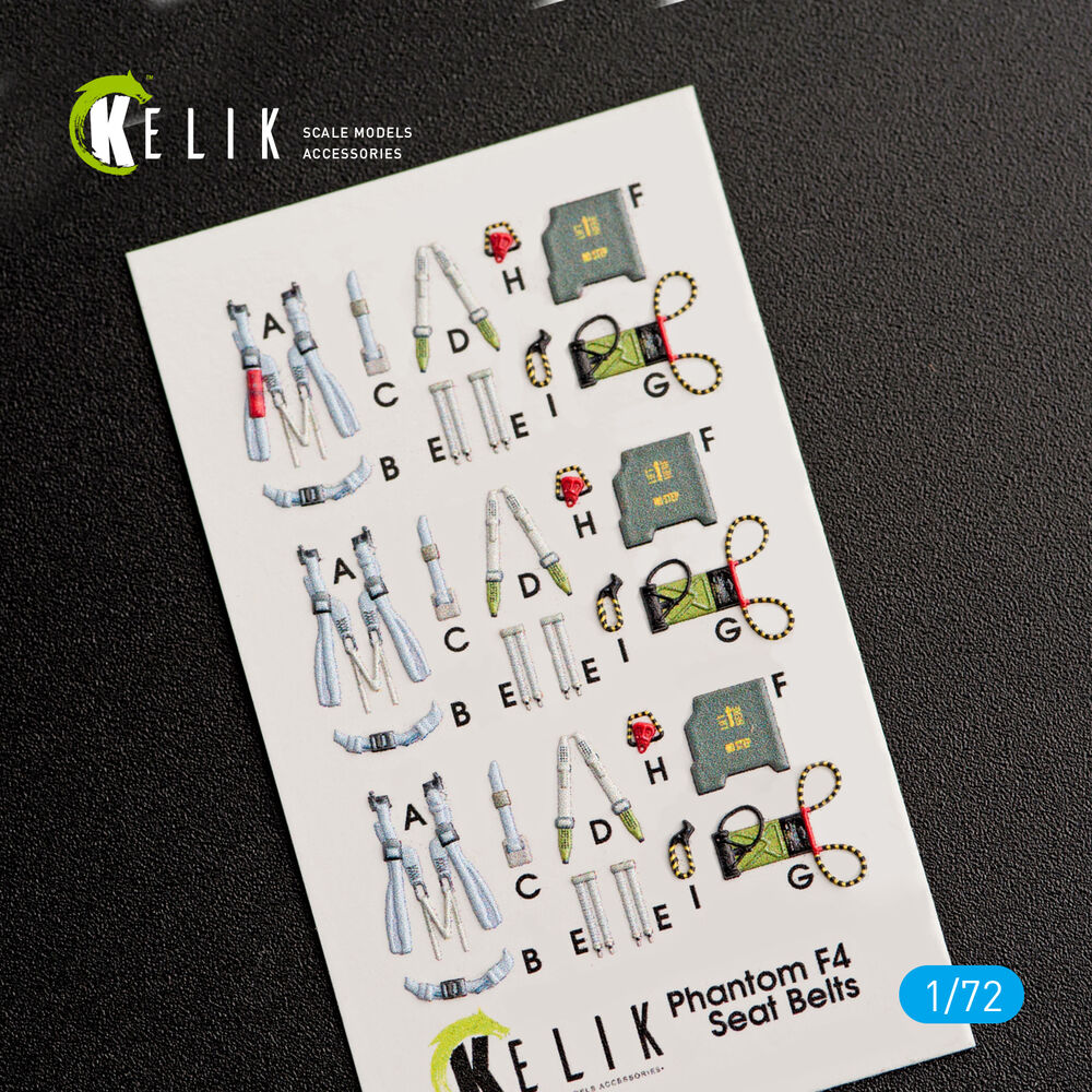 F-4J Phantom II interior 3D decals for FineMolds kit
